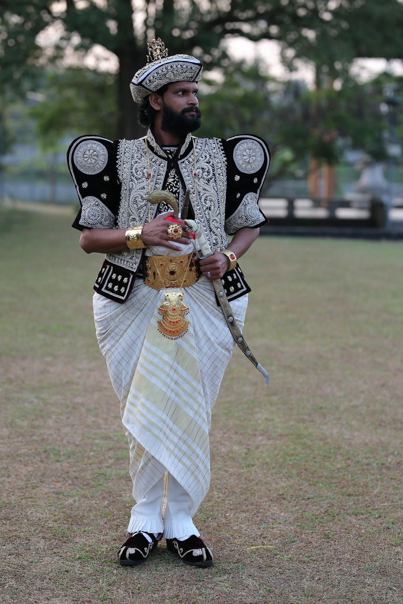 Man in a Sri Lankan Bridegroom Outfit