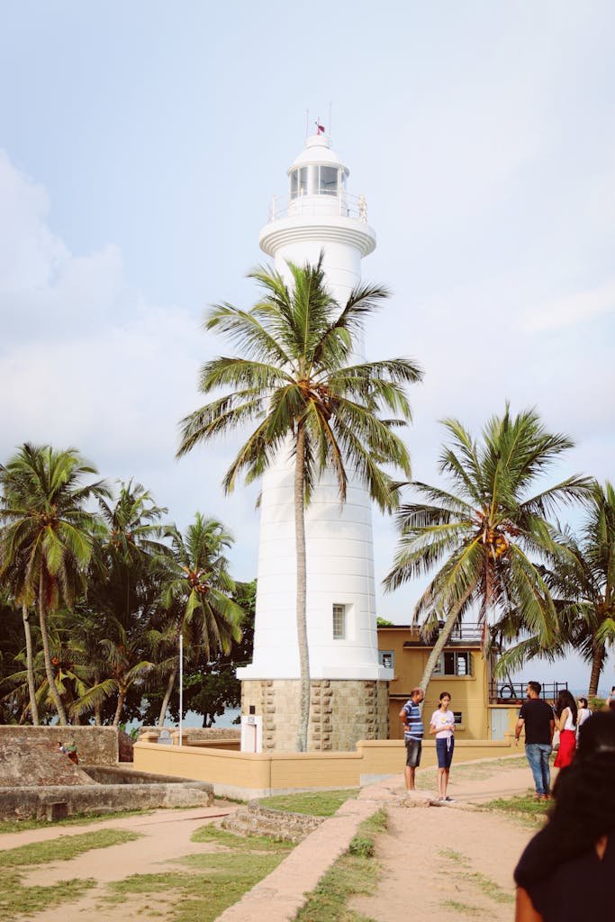 White Lighthouse in Sri Lanka